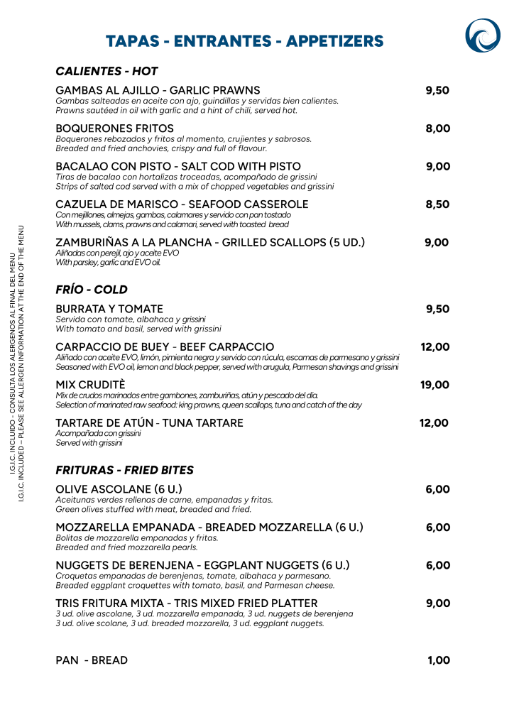 antipasti freddi caldi e fritti